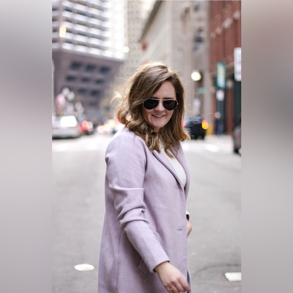 Lilac Abercrombie & Fitch Dad Coat - Picture 5 of 6